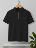 Men Casual Solid Colour Polo Neck Tshirt