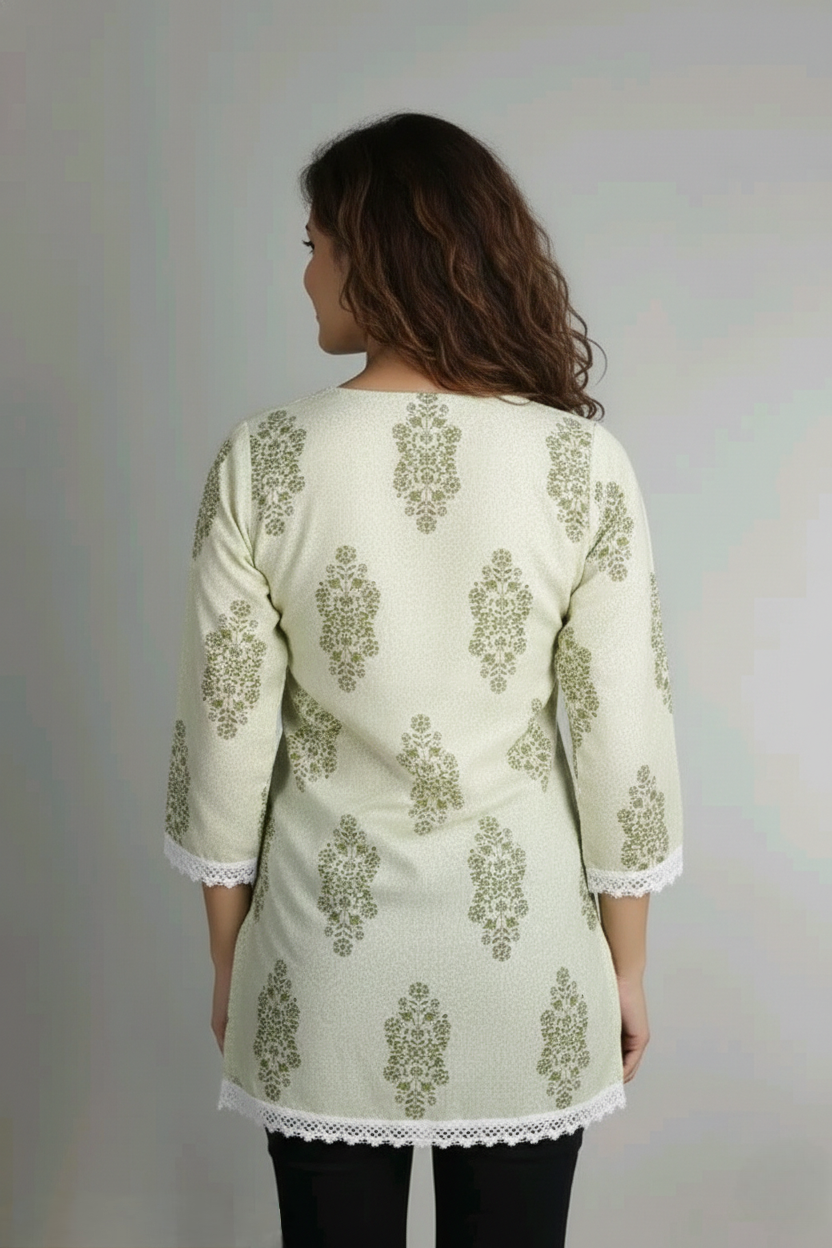 PURE COTTON SHORT KURTI FOR GIRLS AND WOMENS